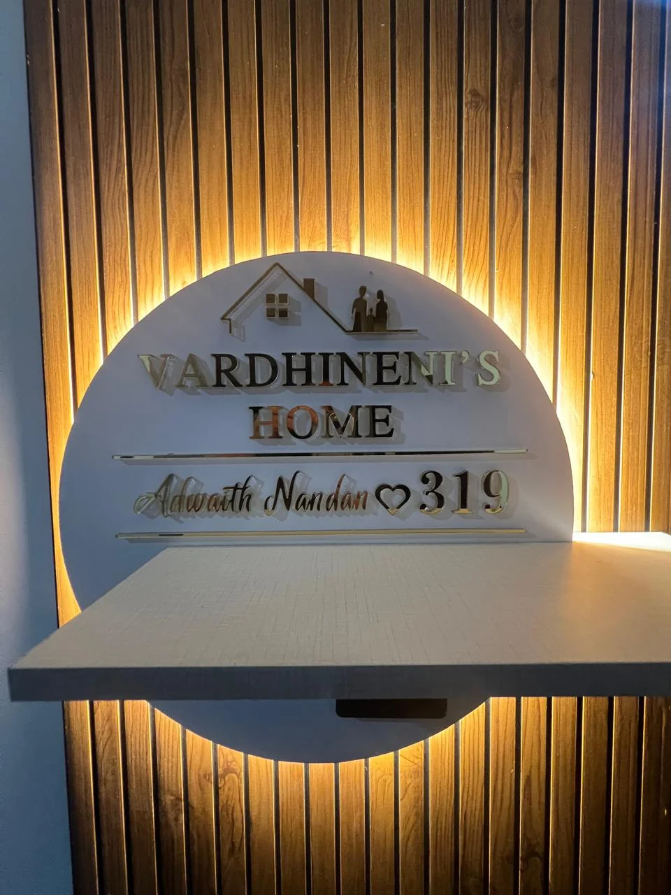 Acrylic 2D Gold Letters — Signage by Universal Enterprises