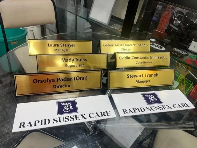 Gold Table Name Plate — Name Plates by Universal Enterprises